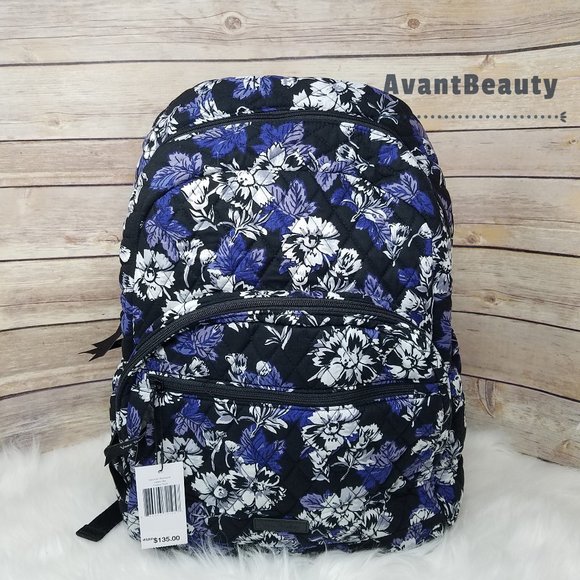 Vera Bradley Black and Blue Floral Backpack Vera Bradley | Bags | Vera Bradley Black And Blue Floral  main image 3